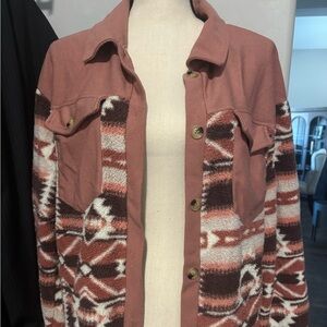 Aztec Pattern Jacket (Button up)